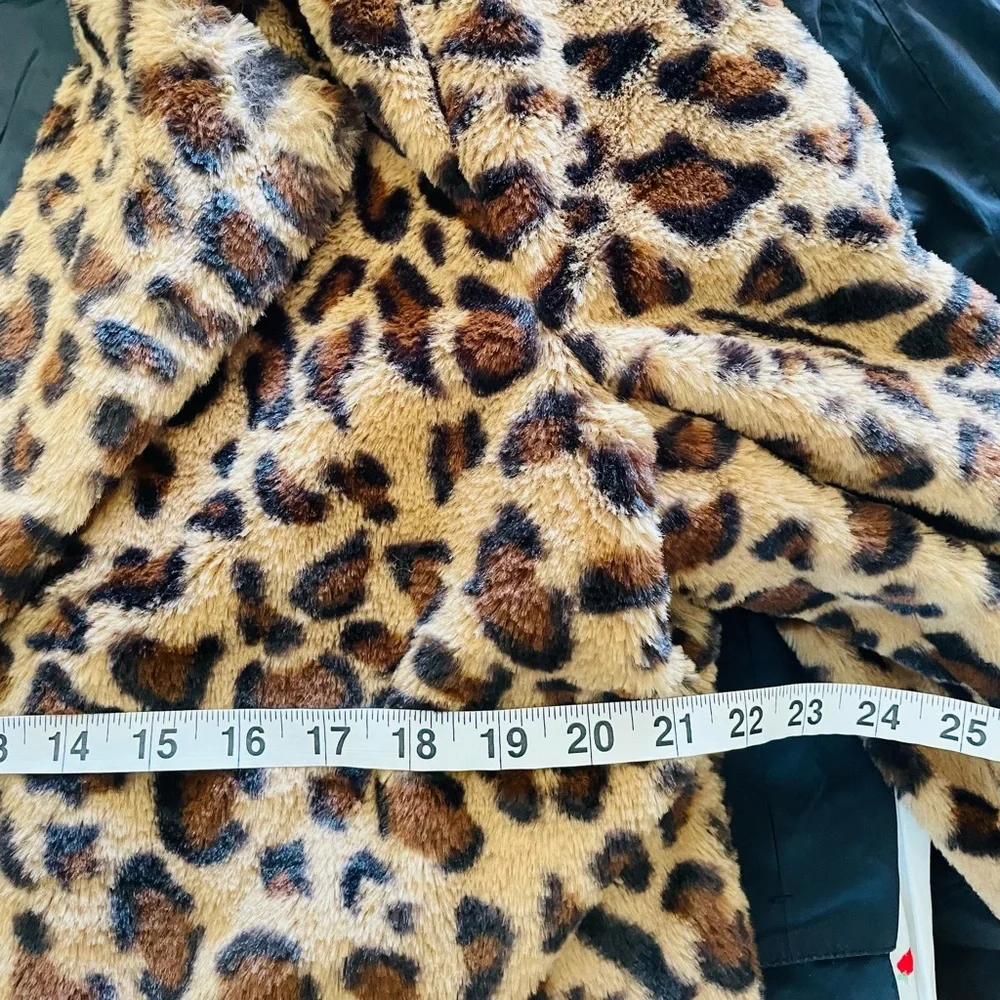 Altar'd State Leopard Print Faux Fur Coat in Brown and Black - Picture 13 of 13
